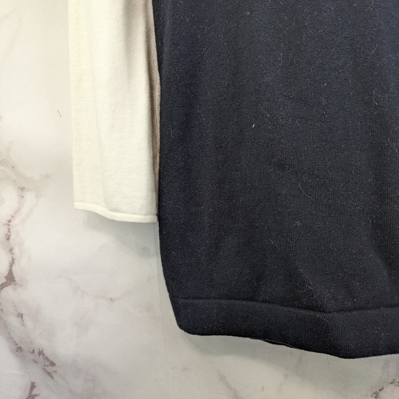 Victor Glemaud Sweater Womens Medium Black White Combo Tank Faux Layers - Picture 8 of 10